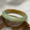 Type A Yellow & Green Jade Jadeite Bangle - 52.87g Inner Diameter 57.0mm Thickness 13.3 by 7.3mm - Huangs Jadeite and Jewelry Pte Ltd