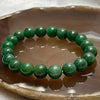 Type A Green Jade Jadeite Beads Bracelet - 32.24g 9.8mm/bead 20 beads - Huangs Jadeite and Jewelry Pte Ltd