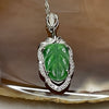 Type A Green Omphacite Jade Jadeite Leaf-2.53g 31.2 by 12.3 by 4.9mm - Huangs Jadeite and Jewelry Pte Ltd