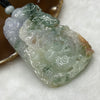 Grand Master Certified Type A Four Colour Jade Jadeite Flower Pendant 77.13g 70.0 by 43.0 by 11.7 mm - Huangs Jadeite and Jewelry Pte Ltd