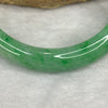 Rare High End Type A Intense Apple Green with Spicy Green Bangle 54.12g Inner Dia 56.4mm 12.1 by 8.1mm - Huangs Jadeite and Jewelry Pte Ltd