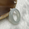 Type A Faint Green Jade Jadeite Ring - 4.37g US 8.5 HK 19 Inner Diameter 18.7mm Thickness 6.5 by 3.7mm - Huangs Jadeite and Jewelry Pte Ltd