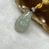 Type A Semi Icy Green Jade Jadeite Dragon Tortoise Pendant 10.58g 29.2 by 19.5 by 11.9 mm - Huangs Jadeite and Jewelry Pte Ltd