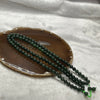 Type A Dark Green Jade Jadeite Necklace 67.07g 7.2mm/bead 112 beads - Huangs Jadeite and Jewelry Pte Ltd