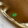 Type A Icy Spicy Green Jade Jadeite Cabochon for Setting - 0.45ct 5.9 by 4.8 by 1.9mm - Huangs Jadeite and Jewelry Pte Ltd