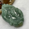 Type A Blueish Green and Yellow Jade Jadeite Shan Shui Pendant 40.19g 58.0 by 33.5 by 10.9mm - Huangs Jadeite and Jewelry Pte Ltd