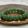 Rare High Quality Type A Full Green Jade Jadeite Beads Bracelet - 33.98g 10.4mm/bead 18 beads - Huangs Jadeite and Jewelry Pte Ltd