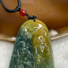 Type A Blueish Green & Yellow Guan Gong Jade Jadeite 26.16g 54.0 by 34.1 by 8.2mm - Huangs Jadeite and Jewelry Pte Ltd