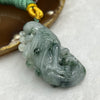 Type A Semi Icy Green Piao Hua Jade Jadeite Parrot 29.51g 50.0 by 26.5 by 12.2mm - Huangs Jadeite and Jewelry Pte Ltd