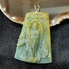 Type A Burmese Jade Jadeite Di Zang Buddha with 22k gold hook - 54.16g 67.2 by 50.3 by 8.5mm - Huangs Jadeite and Jewelry Pte Ltd