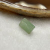 Type A Semi Icy Green Jade Jadeite Cuboid 0.56g 9.1 by 4.5 by 4.3mm - Huangs Jadeite and Jewelry Pte Ltd