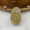 Natural Golden Rutilated Quartz Pixiu 11.24g 29.3 by 17.4 by 13.8mm - Huangs Jadeite and Jewelry Pte Ltd