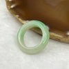 Type A Green Jade Jadeite Ring with Apple Green Patches - 5.95g US 8 HK 17.5 Inner Diameter 17.8mm Thickness 6.8 by 4.5mm - Huangs Jadeite and Jewelry Pte Ltd