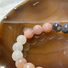 Natural Mixed Moonstone & Sunstone Crystal Bracelet 彩月光 27.41g 10.4mm/bead 19 beads - Huangs Jadeite and Jewelry Pte Ltd