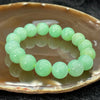 Type A Burmese Icy Apple Green Jade Jadeite - 45.79g 12.1mm/bead 16 beads - Huangs Jadeite and Jewelry Pte Ltd