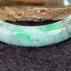 Type A Green Tiger Stripe Piao Hua Jadeite Bangle 52.65g inner diameter 58.3mm Thickness 13.8 by 7.3mm - Huangs Jadeite and Jewelry Pte Ltd