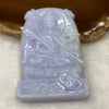 Type A Lavender Jadeite Guan Yin 65.33g 68.8 by 43.8 by 10.8mm - Huangs Jadeite and Jewelry Pte Ltd