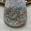 Type A Lavender & Orange Jade Jadeite Buddha & 9 Dragons 47.51g 62.5 by 39.5 by 12.4mm - Huangs Jadeite and Jewelry Pte Ltd