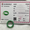 Type A Spicy Green Jade Jadeite Ring 5.31g US10.5 HK23.5 Inner Diameter: 20.2mm Thickness: 6.6 by 4.0mm - Huangs Jadeite and Jewelry Pte Ltd