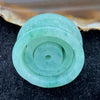 Type A Jade Jadeite Om Mani Padme Hum Barrel Pendant - 23.71g 29.6 by 14.3mm - Huangs Jadeite and Jewelry Pte Ltd