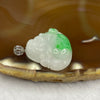 Type A Spicy Green Piao Hua Jade Jadeite Milo Buddha with 18K Gold Clasp -  6.10g 23.4 by 28.3 by 6.7mm - Huangs Jadeite and Jewelry Pte Ltd