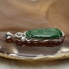 Type A Green Omphacite Jade Jadeite Ruyi - 3.50g 43.8 by 12.8 by 5.5mm - Huangs Jadeite and Jewelry Pte Ltd
