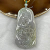 Type A Green and Lavender Guan Yin & Dragon Jade Jadeite Pendant 72.7g 73.7 by 37.4 by 13.6mm - Huangs Jadeite and Jewelry Pte Ltd