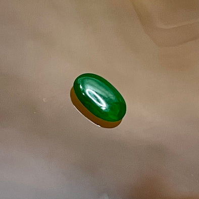 Type A Green Jade Jadeite Cabochon for Setting - 0.13g 7.5 by 4.9 by 2.0mm - Huangs Jadeite and Jewelry Pte Ltd