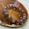 Natural Amethyst Cacoxenite Crystal Bracelet 45.16g 12.9mm/bead 16 beads - Huangs Jadeite and Jewelry Pte Ltd