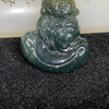 Type A Blueish Green Jade Jadeite Buddha 12.48g 35.8 by 28.9 by 6.6mm - Huangs Jadeite and Jewelry Pte Ltd
