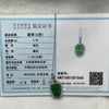 Type A Green Omphacite Jade Jadeite Leaf - 2.50g 30.9 by 15.1 by 4.6mm - Huangs Jadeite and Jewelry Pte Ltd