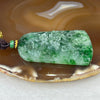 Grand Master Certified Type A Semi Icy Green Piao Hua Jade Jadeite Shan Shui Pendant 39.20g 60.5 by 37.7 by 6.6 mm - Huangs Jadeite and Jewelry Pte Ltd