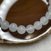 Type A Icy White Jade Jadeite Bracelet 15.69g 7.1mm/bead 25 beads - Huangs Jadeite and Jewelry Pte Ltd