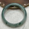 Type A High Quality Semi Icy Light Green with Piao Hua Jade Jadeite Bangle - 55.12g Inner Diameter 57.4mm Thickness 12.9 by 7.9mm - Huangs Jadeite and Jewelry Pte Ltd