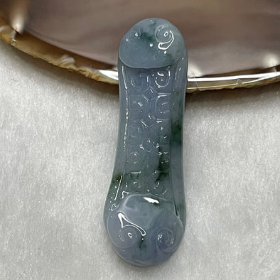 Type A Faint Green & Lavender Jade Jadeite Ruyi - 16.22g 59.9 by 20.0 by 8.1mm - Huangs Jadeite and Jewelry Pte Ltd