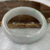 Type A Faint Lavender Green Jadeite Bangle 67.52g inner diameter 55.4mm 17.4 by 8.4mm - Huangs Jadeite and Jewelry Pte Ltd