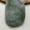 Type A Lavender & Green Buddha 悟 62.2g 75.5 by 36.8 by 11.4mm - Huangs Jadeite and Jewelry Pte Ltd