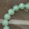 Type A Burmese Icy Oily Green Jade Jadeite Bracelet - 39.07g 10.8mm/bead 18 beads - Huangs Jadeite and Jewelry Pte Ltd