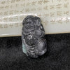 Type A Black & Gray Jade Jadeite Zhong Kui 钟馗 Pendant - 50.28g 53.6 by 34.9 by 12.4mm - Huangs Jadeite and Jewelry Pte Ltd