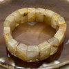 Natural Golden Rutilated Quartz Bracelet 手牌 - 76.94g 18.6 by 14.7 by 8.4mm/piece 18 pieces - Huangs Jadeite and Jewelry Pte Ltd