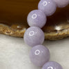 Type A Deep Lavender Jadeite Bracelet 58.86g 13.1mm 16 Beads - Huangs Jadeite and Jewelry Pte Ltd