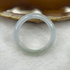 Type A Semi Icy Light Green Jade Jadeite Ring - 15.25g US 9.5 HK 20.5 Inner Diameter 19.3mm Thickness 4.8 by 3.4mm - Huangs Jadeite and Jewelry Pte Ltd
