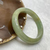 Type A Yellow & Green Jade Jadeite Bangle - 37.68g Inner Diameter 53.8mm Thickness 11.0 by 6.8mm - Huangs Jadeite and Jewelry Pte Ltd