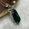Type A Green Omphacite Jade Jadeite Ruyi - 3.03g 37.4 by 13.9 by 6.1mm - Huangs Jadeite and Jewelry Pte Ltd