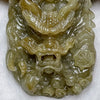 Type A Green & Yellow Jade Jadeite Dragon & Buddha Pendant - 42.4g 62.2 by 37.4 by 12.2mm - Huangs Jadeite and Jewelry Pte Ltd