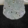 Type A Lavender & Green Dragon Jade Jadeite Pendant 34.85g 55.5 by 48.8 by 7.1mm - Huangs Jadeite and Jewelry Pte Ltd