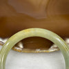 Type A Yellow and Green Jadeite Bangle 32.90g inner diameter 53.9mm 8.0 by 8.1mm - Huangs Jadeite and Jewelry Pte Ltd
