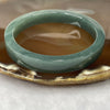 Type A Semi Icy Blueish Green Jadeite Bangle 43.52g inner diameter 59.0mm 10.1 by 6.6mm - Huangs Jadeite and Jewelry Pte Ltd