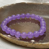Natural Purple Crystal Beads Bracelet - 17.7g 8.3mm/bead 23 beads - Huangs Jadeite and Jewelry Pte Ltd
