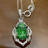 Type A Green Omphacite Jade Jadeite Pixiu - 2.27g 27.4 by 12.4 by 5.6mm - Huangs Jadeite and Jewelry Pte Ltd